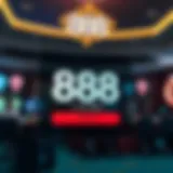 Secure login interface of 888 Casino