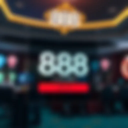 Secure login interface of 888 Casino