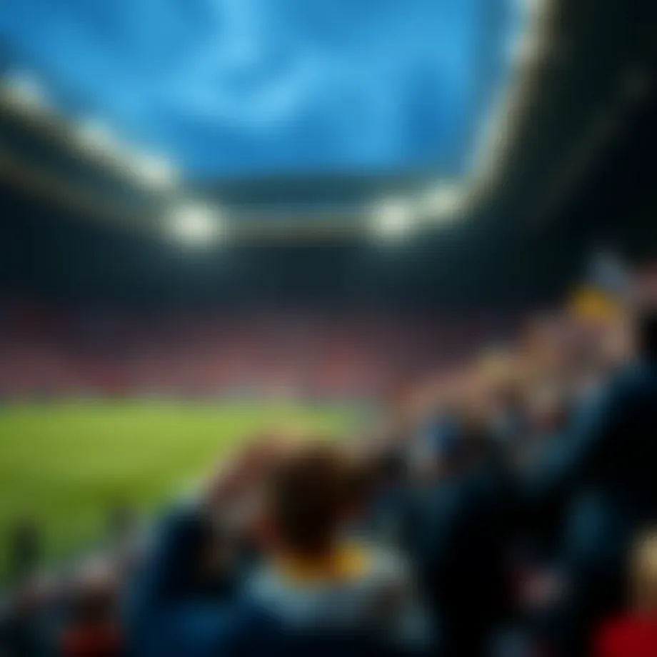 A vibrant stadium filled with cheering fans during an Allsvenskan match