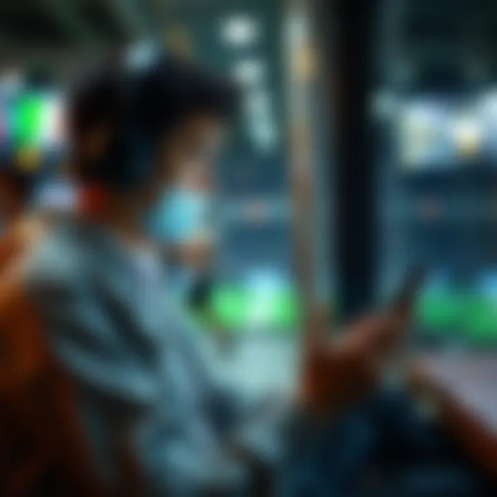 User enjoying mobile betting experience