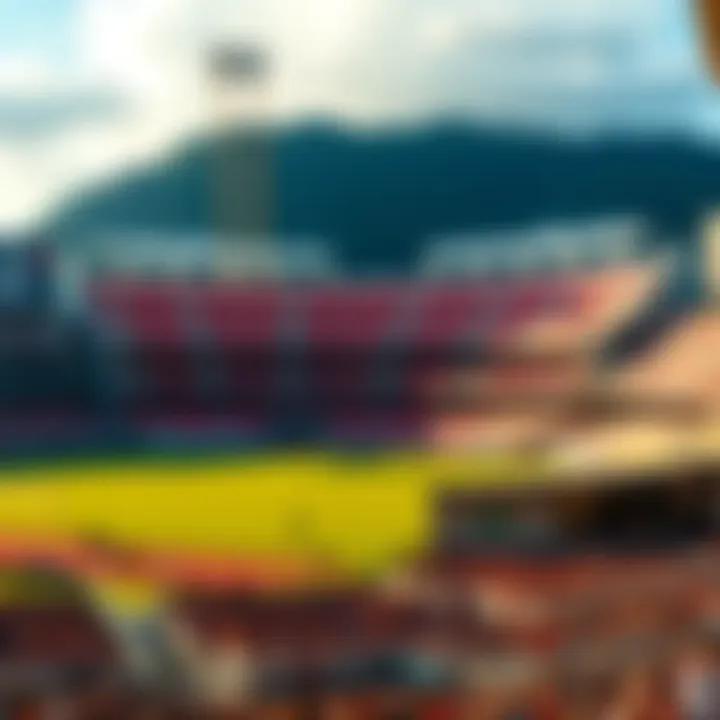 A historic view of the Athletico Paranaense stadium