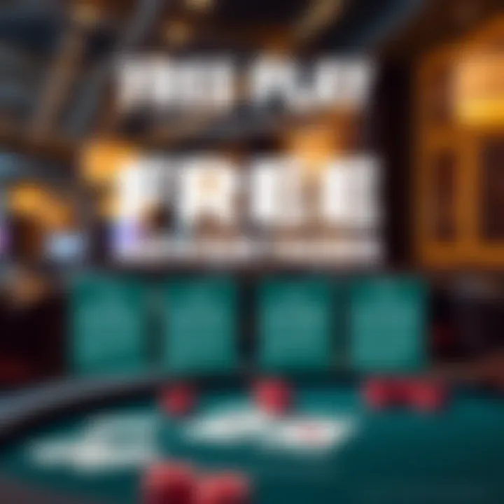 Infographic showcasing advantages of free baccarat play