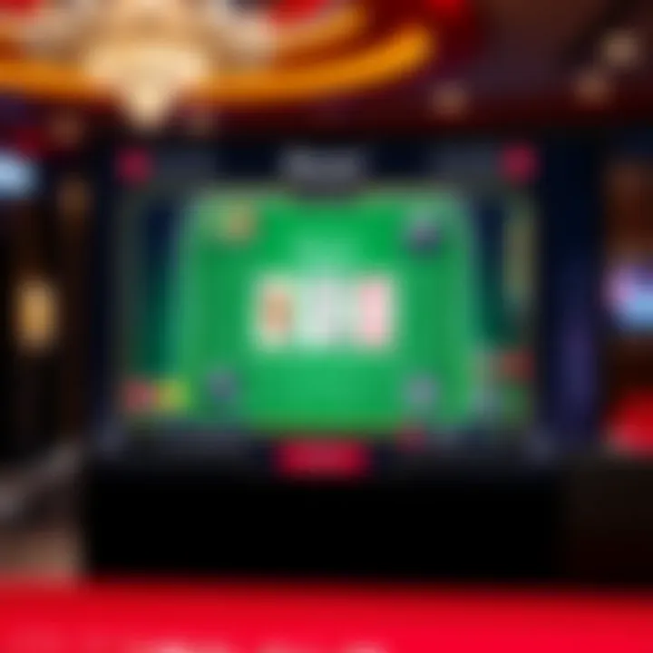 Virtual baccarat platform interface displaying gameplay