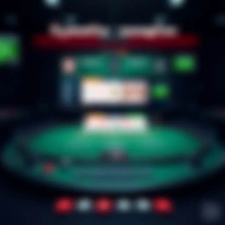 Online Blackjack Gaming Interface A digital interface showcasing an online Blackjack game