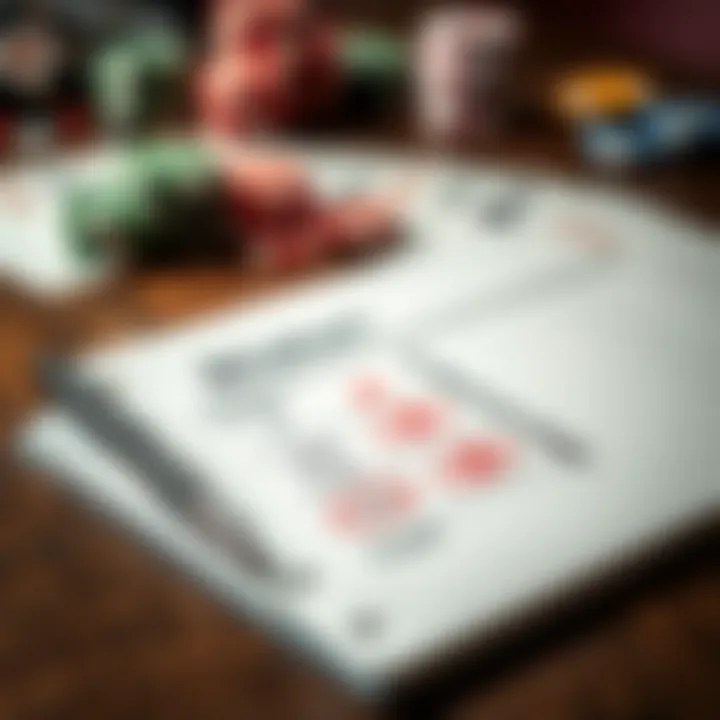 Comprehensive Blackjack Strategies Overview An overview of Blackjack strategies on a notepad