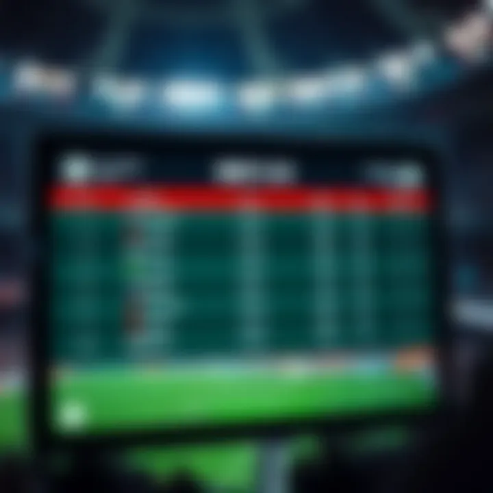 User-friendly interface for accessing live scores