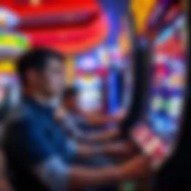 Player engaged in a thrilling slot game