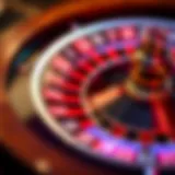 Intricate design of a roulette wheel highlighting its vibrant colors and unique structure