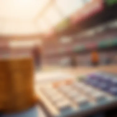 Visual representation of cumulative betting calculator features