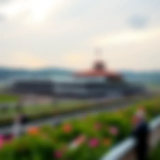 A historic view of Epsom Downs during the Derby