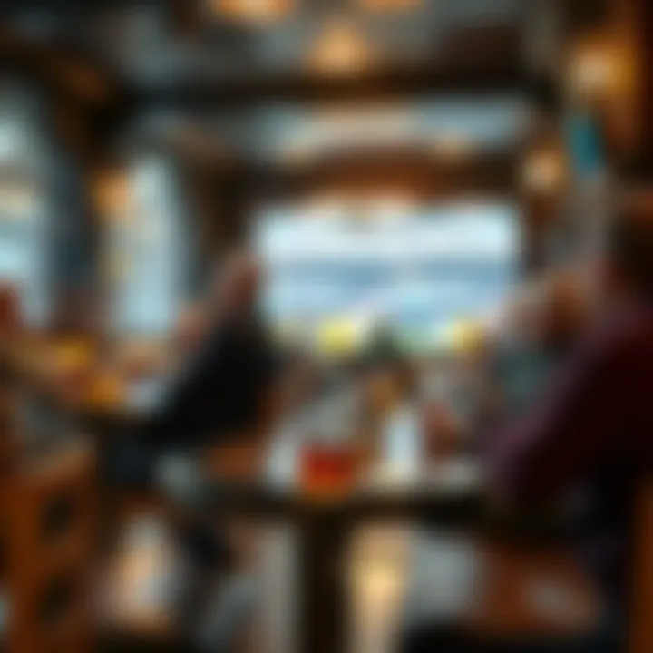 Cozy pub setting for watching football