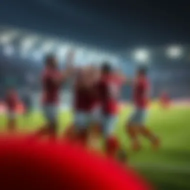 FSV Mainz 05 team celebrating a goal on the field