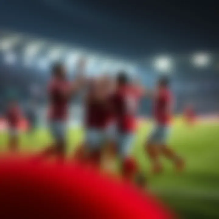 FSV Mainz 05 team celebrating a goal on the field