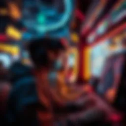 A futuristic gaming environment showcasing advanced technology.