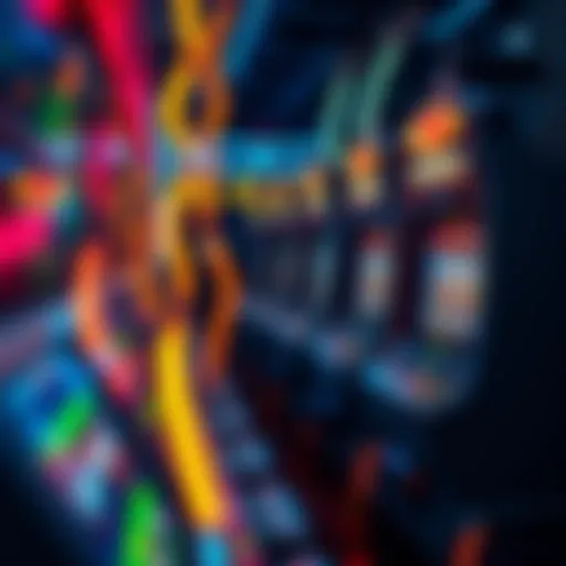Visual representation of high-voltage slots in a gaming environment