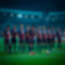Inter Milan team lineup preparing for the match