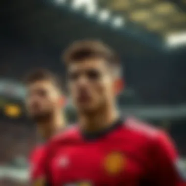 Key players from both teams showcasing skills