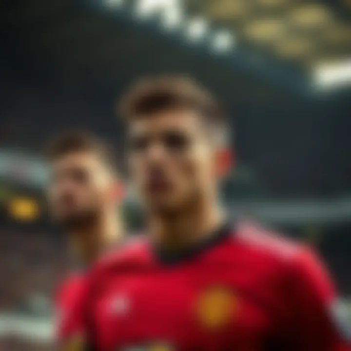 Key players from both teams showcasing skills