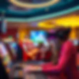 Virtual reality gaming experience in a live casino