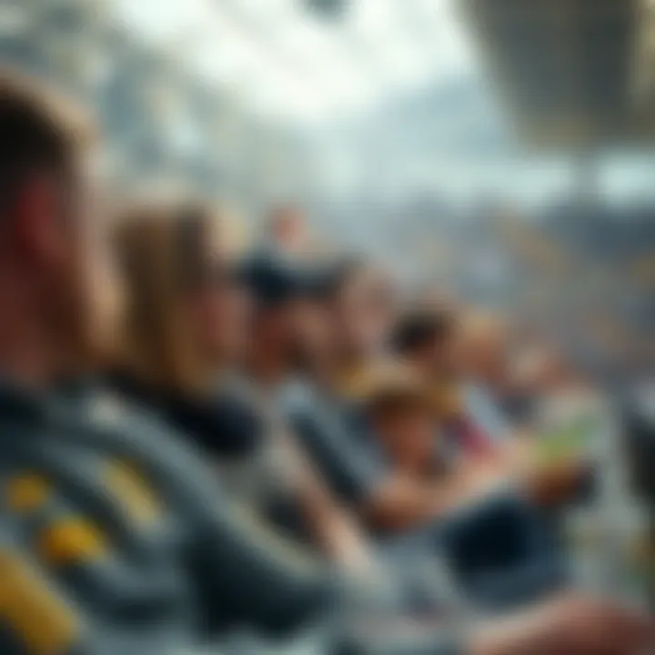 Fans enjoying a live sports event