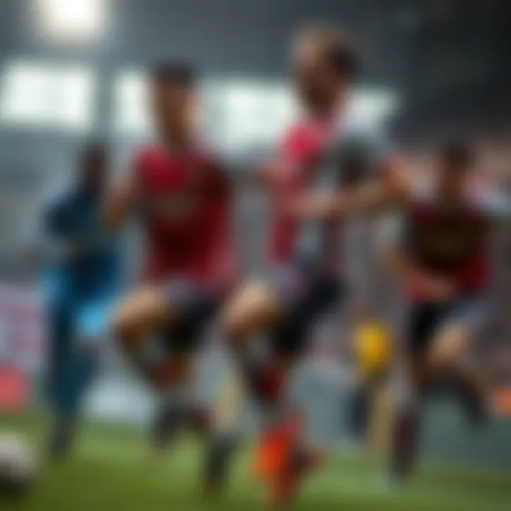 Key players from Luton and Arsenal in action
