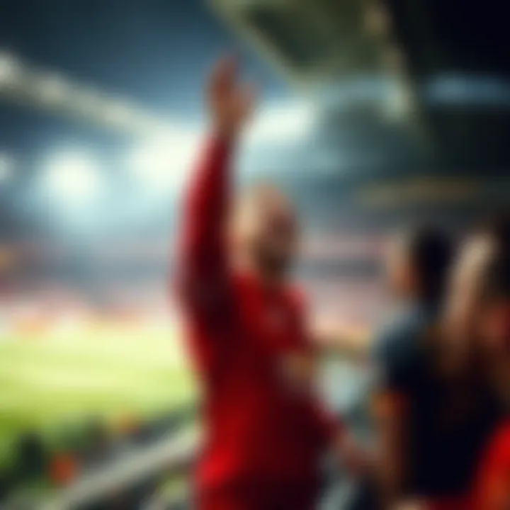 Matchday atmosphere in the stadium