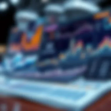 An illustration of data interpretation techniques used in sports analytics, showcasing graphs and charts.