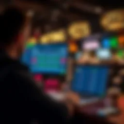 A digital representation of online betting platforms