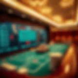 Conceptual representation of online baccarat gameplay