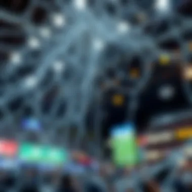 An intricate web representing the structure of online betting