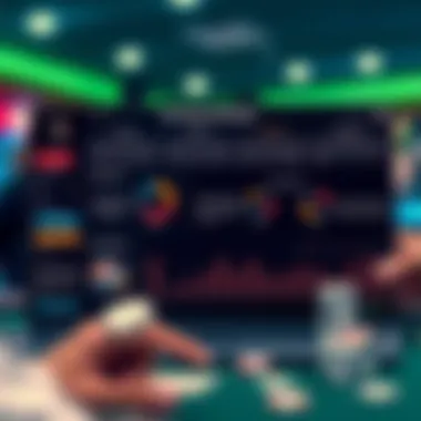 A strategic infographic showing betting strategies for online gambling