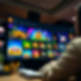 A vibrant online casino interface showcasing various games