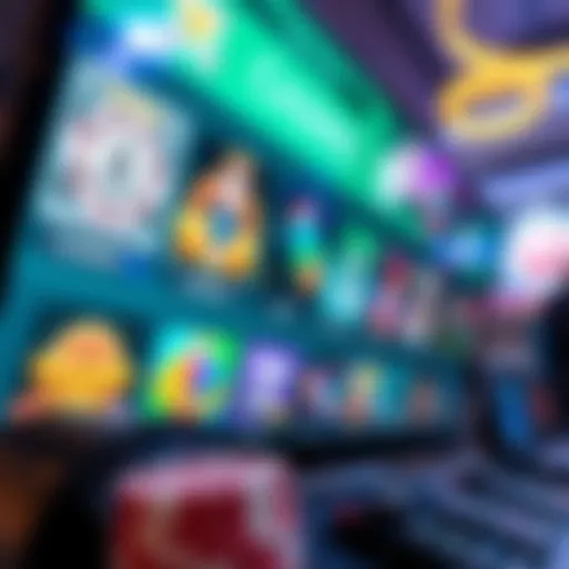 A vibrant online casino interface showcasing various games