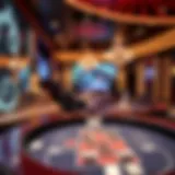 An engaging live casino table setup