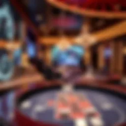 An engaging live casino table setup