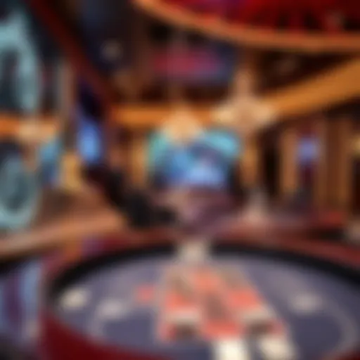 An engaging live casino table setup