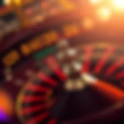Elegant roulette wheel spinning