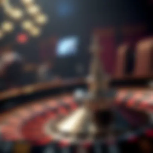 A sophisticated roulette wheel in motion, symbolizing the thrill of online gaming.