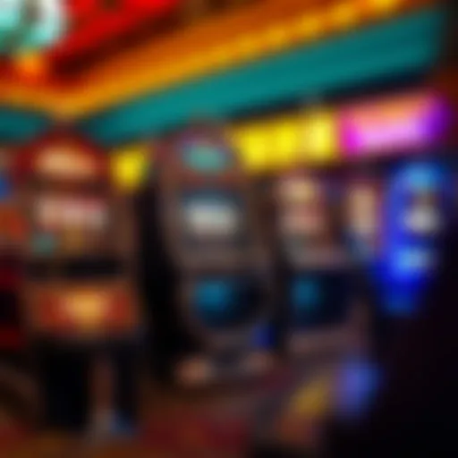Historical depiction of classic slot machines