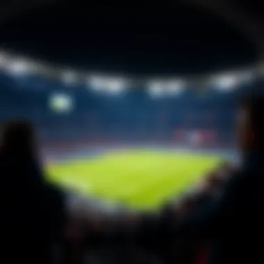 The atmosphere of the match between PSG and Paris FC