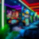 A vibrant online casino interface showcasing various games