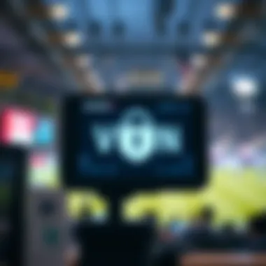 Visual of VPN technology in action