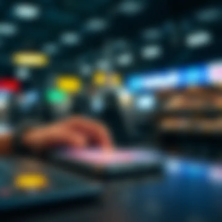 Illustration showcasing recommendations for secure app usage