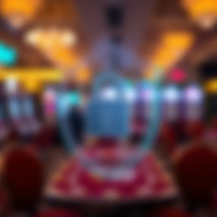 A secure transaction symbol representing safety in online gambling