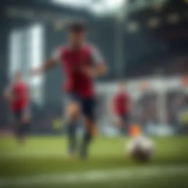 Key players in action during a match