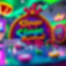 Colorful representation of Slingo Rainbow Riches gameplay