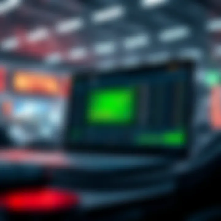 A futuristic digital interface showcasing the evolution of online betting platforms.