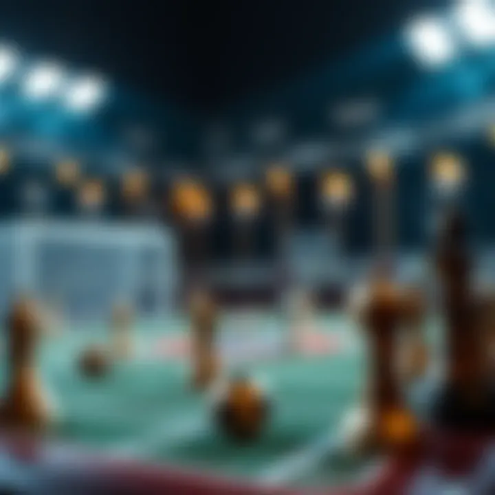 A strategic board game that represents soccer betting strategy