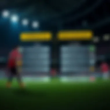 Diagram comparing strengths and weaknesses of both teams