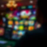 A digital representation of an online casino interface showcasing various games.